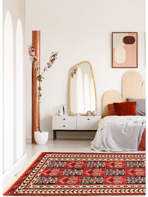 Tapis turkman 3'3" x 4'7" en laine