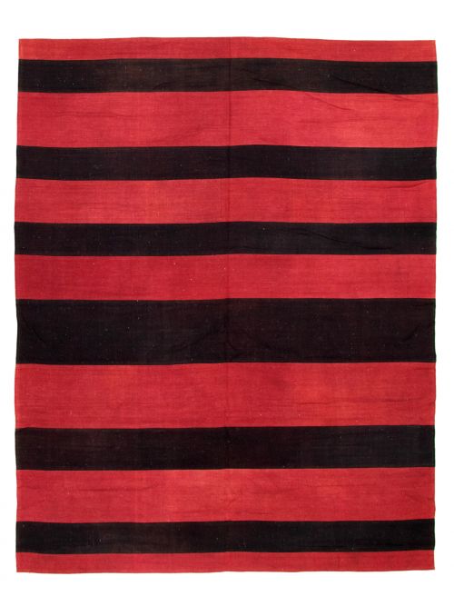 Turkish Moldovia Patch 6'6" x 7'11" Flat-Weave Wool Kilim 
