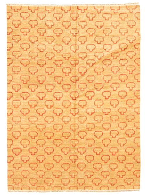 Pakistani Finest Peshawar Ziegler 5'6" x 7'6" Hand-knotted Wool Rug 