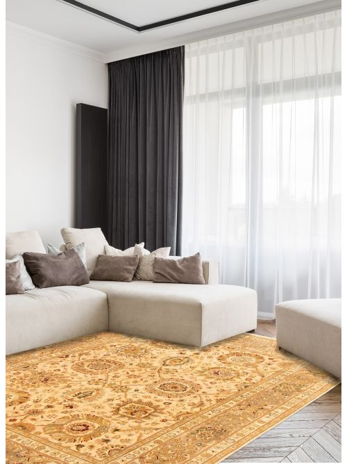 Indian Passions 8'2" x 10'2" Hand-knotted Wool Rug 