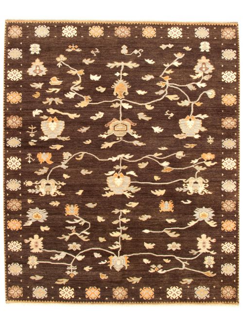 Indian Glory 8'0" x 10'0" Hand-knotted Wool Rug 