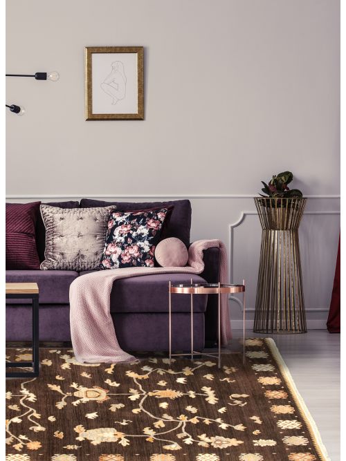 Indian Glory 8'3" x 10'1" Hand-knotted Wool Rug 