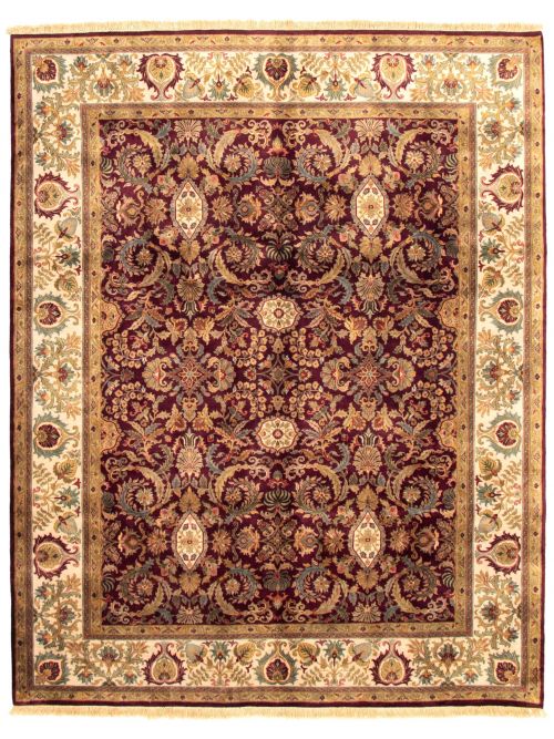 Indian British Raj 7'11" x 9'11" Hand-knotted Wool Rug 
