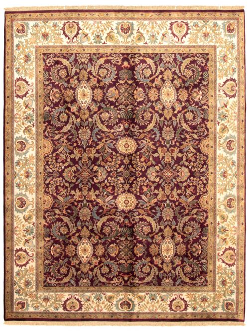 Indian British Raj 8'1" x 10'0" Hand-knotted Wool Rug 