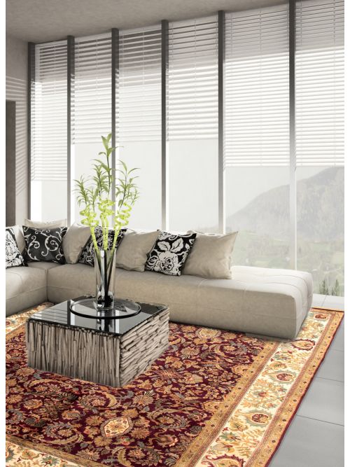 Indian British Raj 8'1" x 10'0" Hand-knotted Wool Rug 