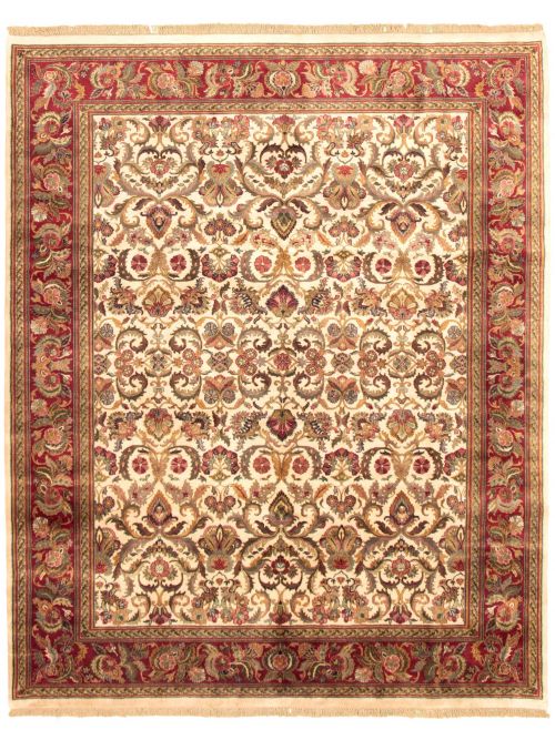 Indian Essex 8'0" x 9'11" Hand-knotted Wool Rug 