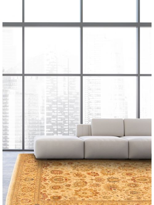 Indian Passions 7'10" x 10'1" Hand-knotted Wool Rug 