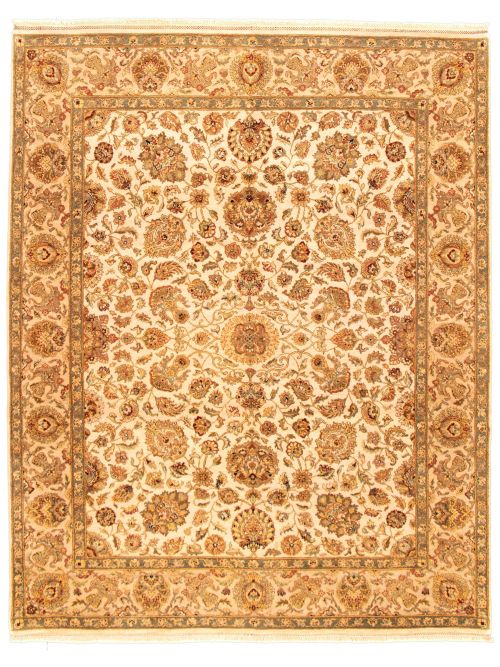 Indian Passions 8'1" x 10'1" Hand-knotted Wool Rug 