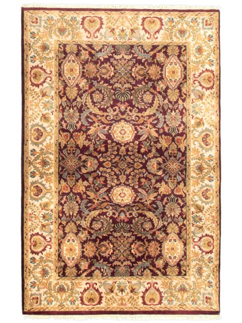 Indian British Raj 4'0" x 6'0" Hand-knotted Wool Rug 
