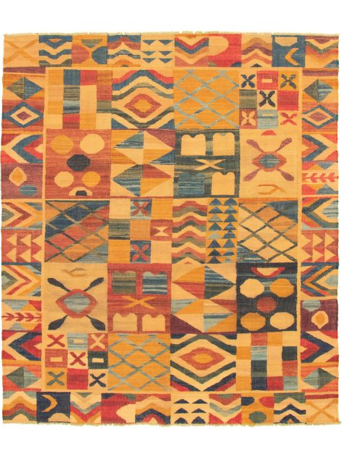Turkish Sundance 8'6" x 9'10" Flat-Weave Wool Kilim 
