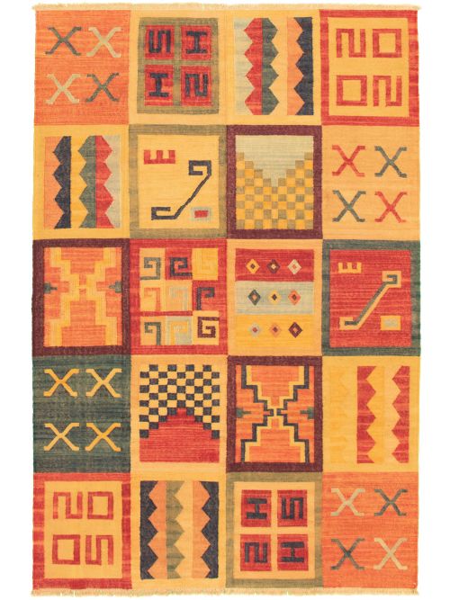 Turkish Sundance 6'0" x 9'2" Flat-Weave Wool Kilim 