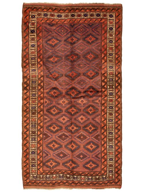 Afghan Akhjah 5'0" x 9'4" Hand-knotted Wool Rug 