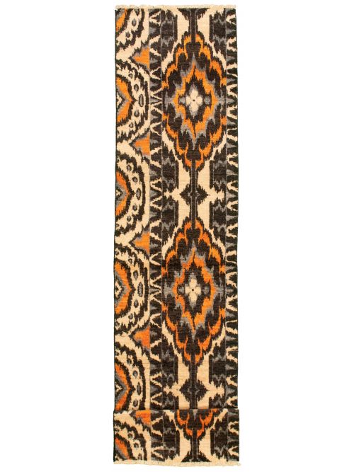 Pakistani Shalimar 2'6" x 12'2" Hand-knotted Wool Rug 