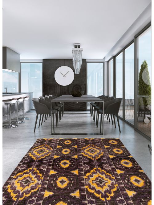 Pakistani Shalimar 5'10" x 9'3" Hand-knotted Wool Rug 