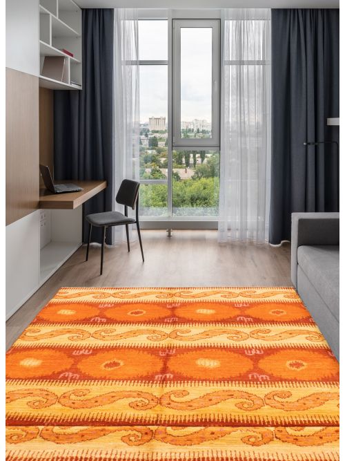 Pakistani Shalimar 5'10" x 11'10" Hand-knotted Wool Rug 