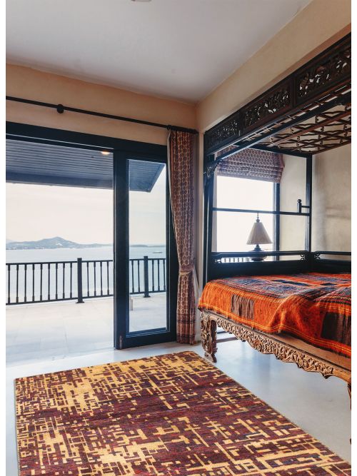 Indian Sari Silk 5'9" x 7'10" Hand-knotted Silk Rug 