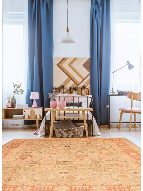 Pakistani Pako Persian 18 Of 20 9'9" x 13'9" Hand-knotted Wool Rug 