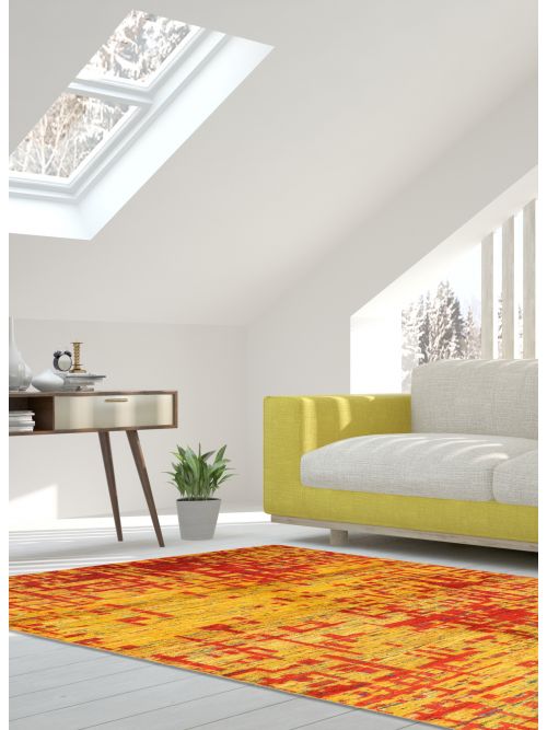 Indian Sari Silk 5'1" x 8'0" Hand-knotted Silk Rug 