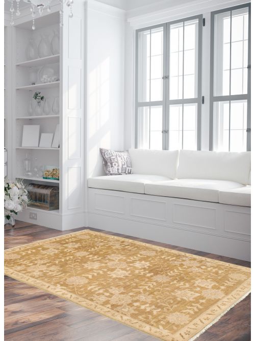 Pakistani 18 Of 20 Pak Finest Oushak 3'11" x 5'10" Hand-knotted Wool Rug 