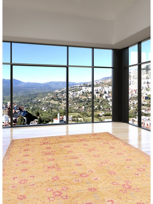 Pakistani 18 Of 20 Pak Finest Oushak 9'2" x 11'8" Hand-knotted Wool Rug 