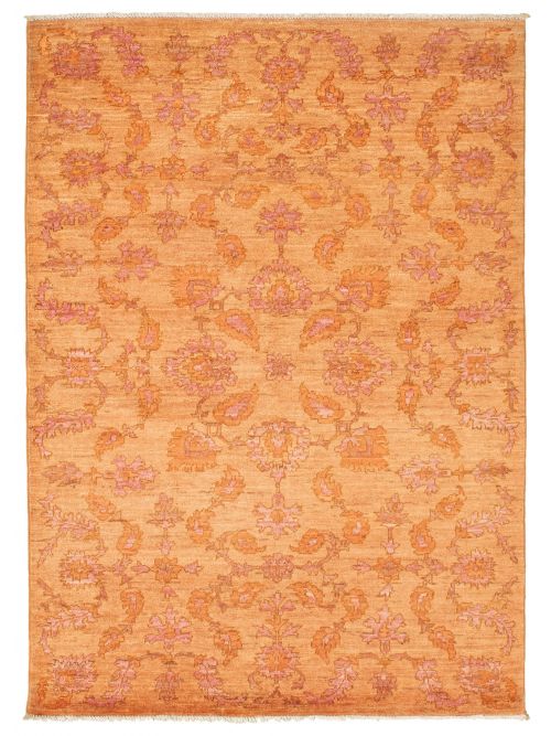 Pakistani 18 Of 20 Pak Finest Oushak 4'2" x 5'10" Hand-knotted Wool Rug 