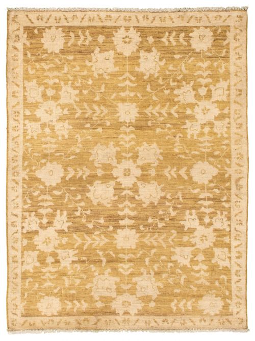 Pakistani 18 Of 20 Pak Finest Oushak 4'4" x 5'9" Hand-knotted Wool Rug 