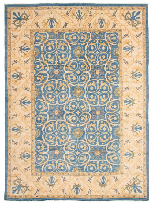 Pakistani 18 Of 20 Pak Finest Oushak 10'1" by 13'8" Hand-knotted Wool Rug 