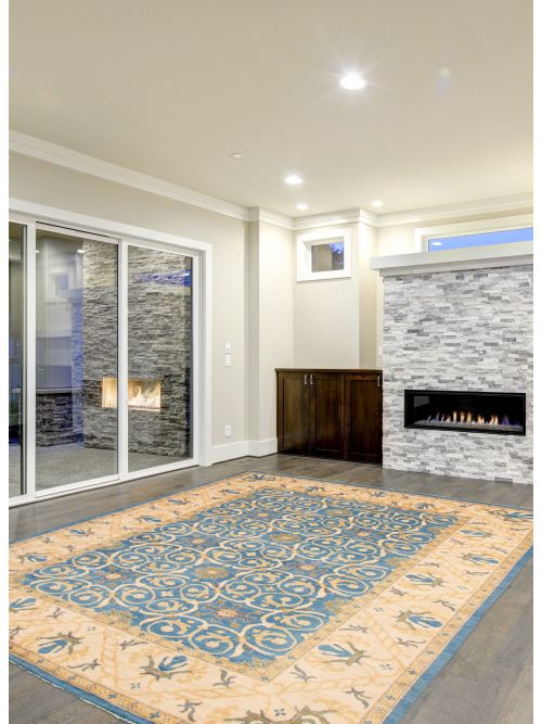 Pakistani 18 Of 20 Pak Finest Oushak 10'1" by 13'8" Hand-knotted Wool Rug 