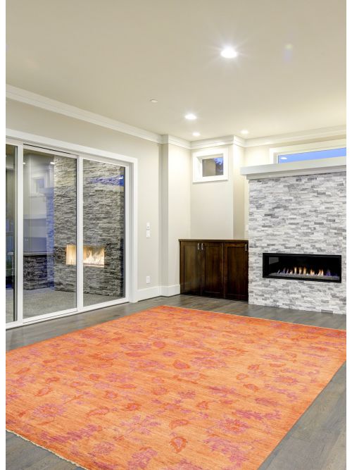 Pakistani 18 Of 20 Pak Finest Oushak 12'4" x 17'5" Hand-knotted Wool Rug 