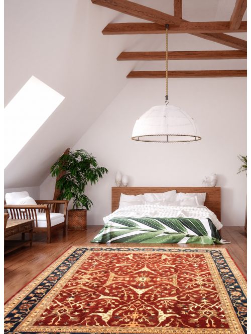 Afghan Chobi Finest 13'0" x 16'2" Hand-knotted Wool Rug 