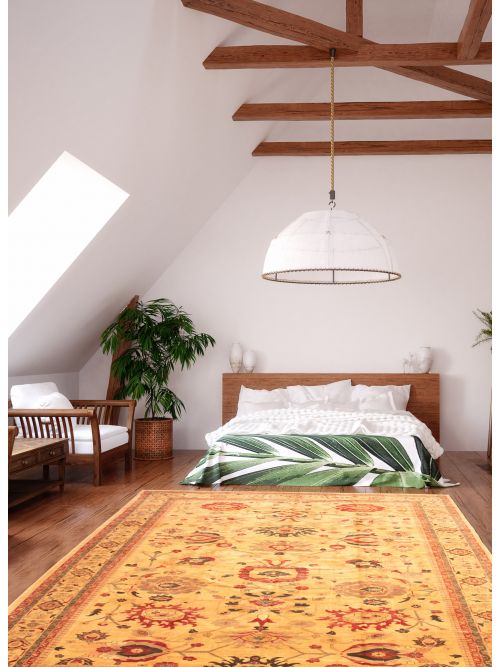 Afghan Chobi Finest 13'1" x 20'5" Hand-knotted Wool Rug 