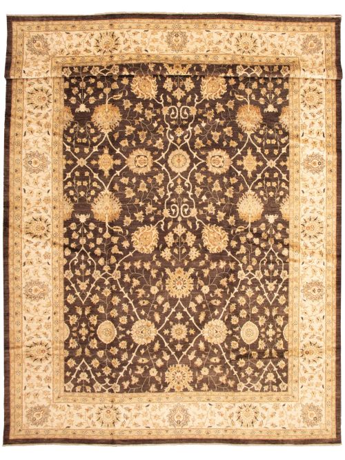 Pakistani Peshawar Oushak 12'8" x 21'6" Hand-knotted Wool Rug 