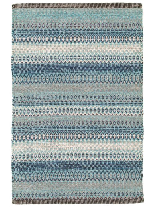 Turkish Bold and Colorful 2'0" x 3'0" Flat-Weave Wool Kilim 