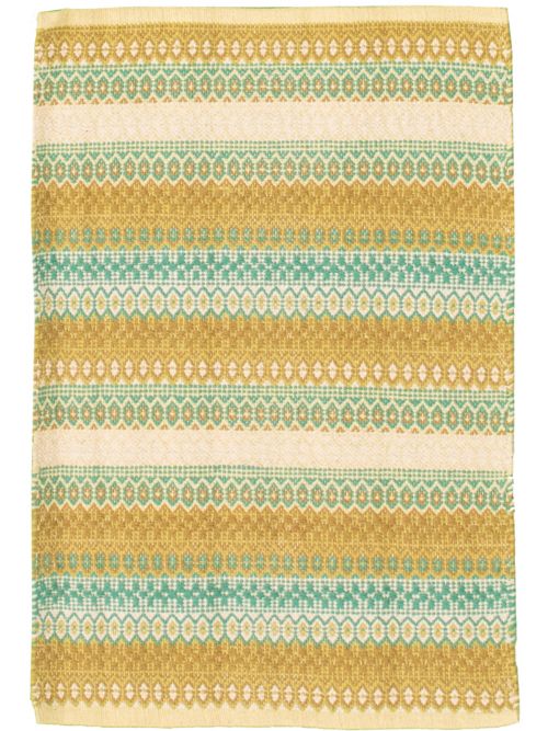 Turkish Bold and Colorful 2'0" x 3'0" Flat-Weave Wool Kilim 
