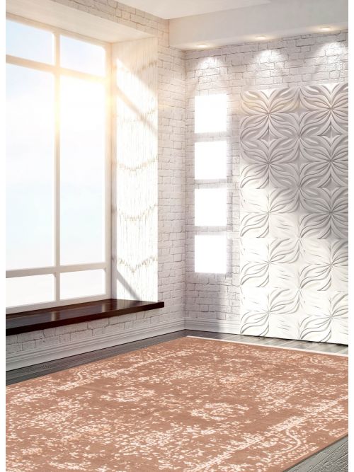 Indian La Seda 6'8" x 9'1" Hand-knotted Silk & Wool Rug 