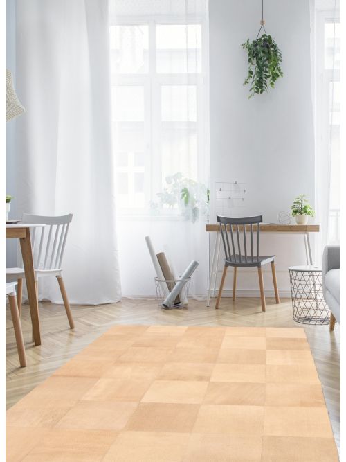Argentina Cowhide Patchwork 5'0" x 7'10" Handmade Leather Rug 