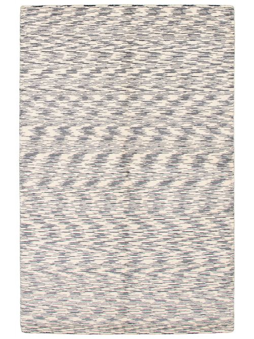 Indian Ananda 5'1" x 7'10" Hand Loomed Wool Rug 