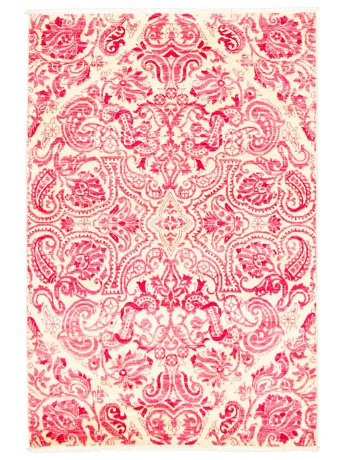 Pakistani Lahore Finest Collection 4'2" x 6'3" Hand-knotted Wool Rug 