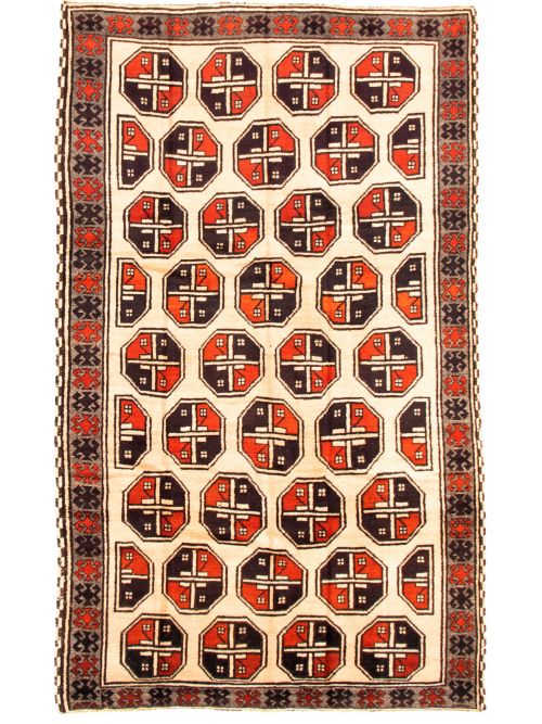 Afghan Akhjah 5'6" x 10'1" Hand-knotted Wool Rug 