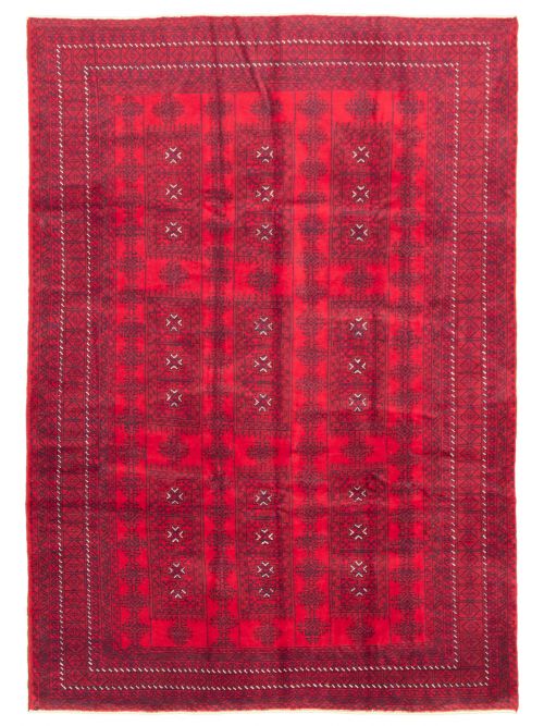 Afghan Rizbaft 6'5" x 9'1" Hand-knotted Wool Rug 