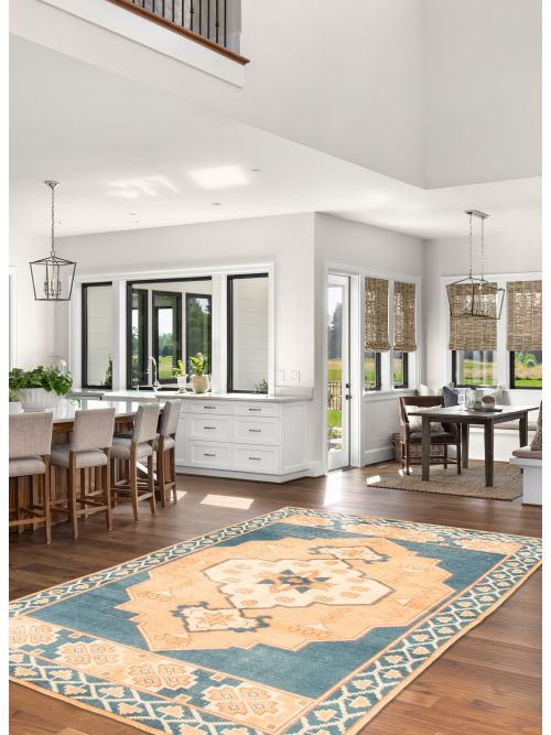 Indian Antiqua 5'4" x 8'6" Hand-knotted Wool Rug 