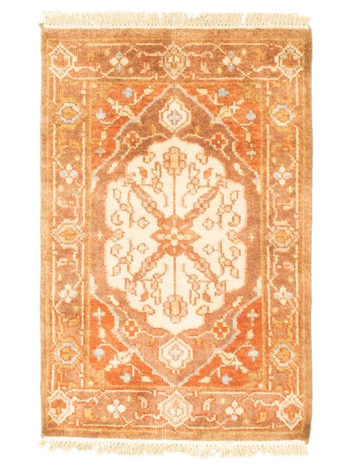 Indian Finest Agra Jaipur 2'0" x 3'0" Hand-knotted Wool Rug 