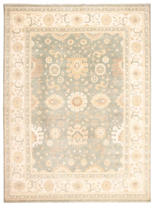Indian Royal Oushak 13'9" x 18'0" Hand-knotted Wool Rug 