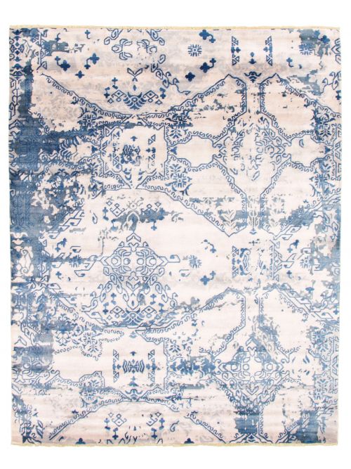 Indian Heritage 8'0" x 9'10" Hand-knotted Silk Rug 