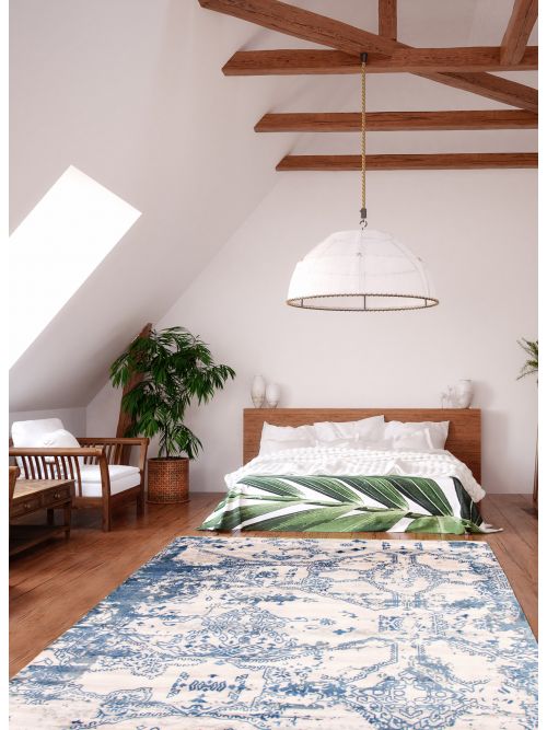 Indian Heritage 8'0" x 9'10" Hand-knotted Silk Rug 