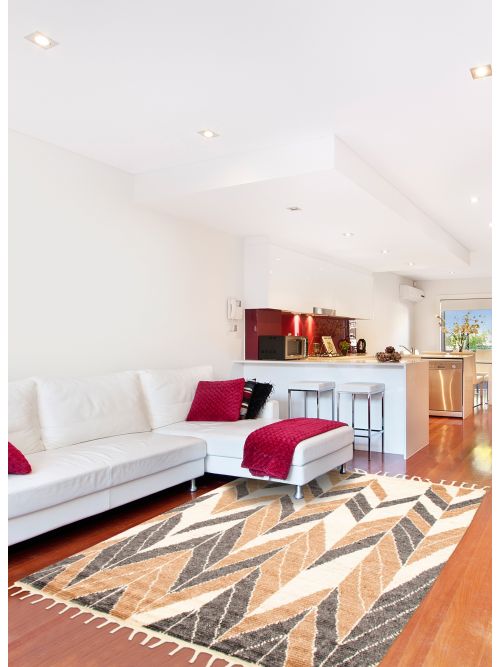 Tapis arlequin 5'8" x 8'0" en laine