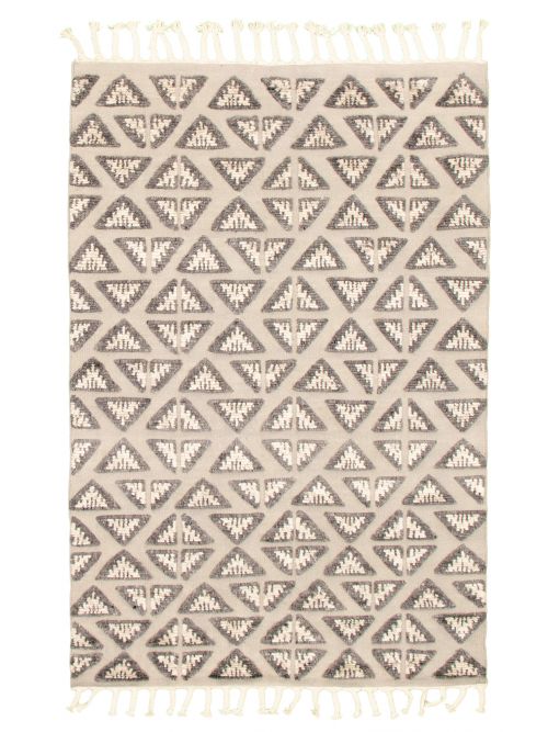 Tapis arlequin 5'7" x 8'2" en laine