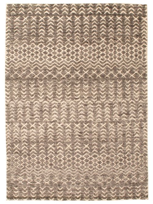 Indian Arlequin 5'4" x 7'6" Hand-knotted Wool Rug 