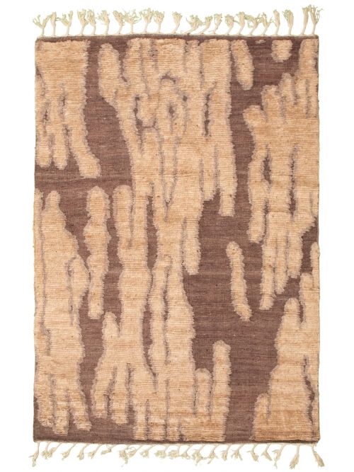 Indian Arlequin 5'6" x 7'11" Hand-knotted Wool Rug 