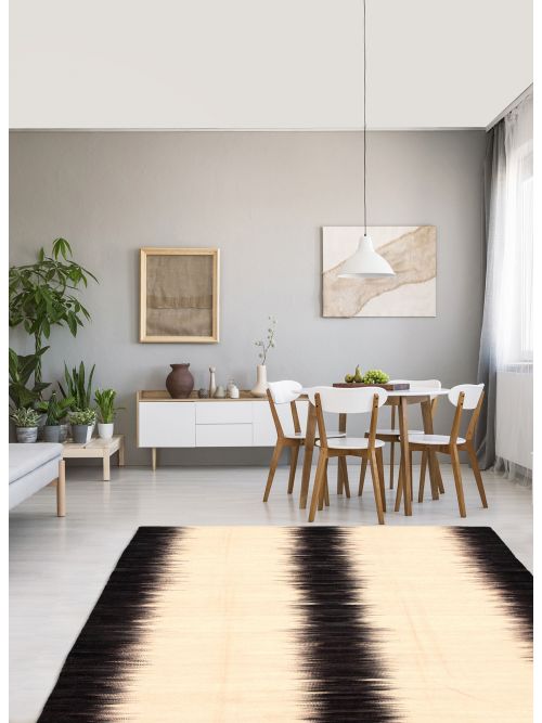 Turkish Ankara FW 6'7" x 9'10" Flat-Weave Wool Kilim 